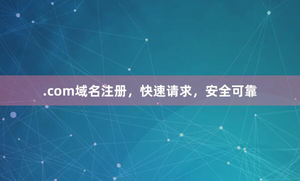 .com域名注册，快速请求，安全可靠